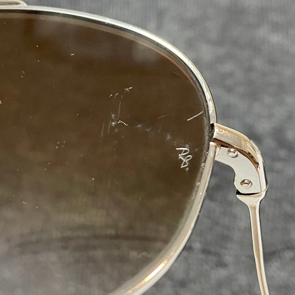Ray-Ban RB R0101S Aviator Reverse Sunglasses Gunmetal Brown Gradient 62mm